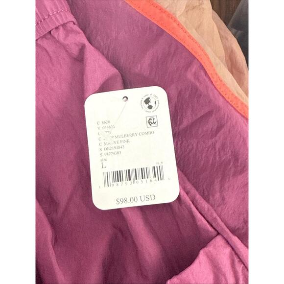 $98 FREE PEOPLE FP MOVEMENT WOMEN'S FREE THROW PANTS MAUVE PINK SIZE L - Picture 6 of 6